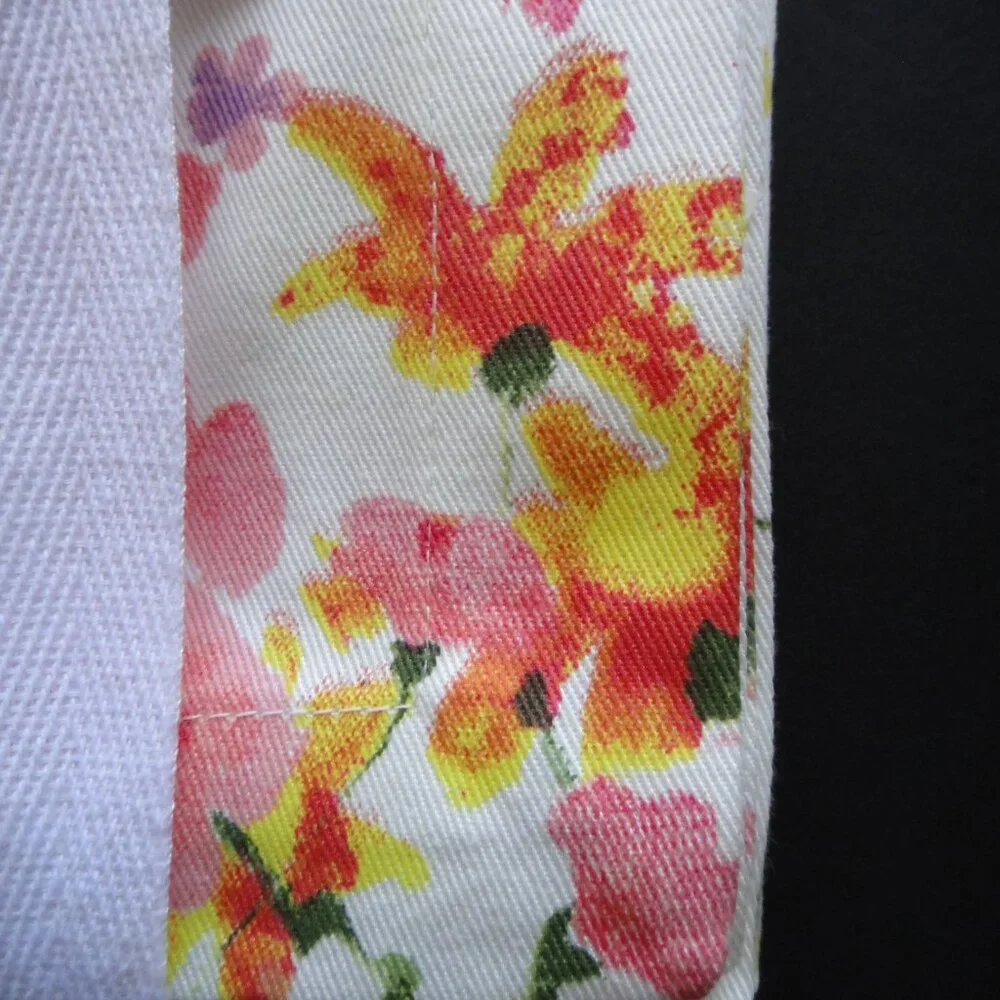 Sur La Table GARDEN FLORAL Napkins 20 x 20 Set 4 100% Cotton Multicolor Flowers